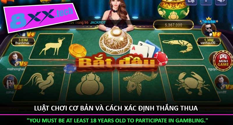 Luật chơi cơ bản và cách xác định thắng thua trong Bầu Cua Tôm Cá